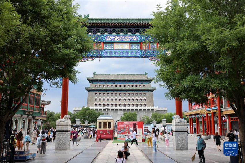 Eixo Central de Beijing testemunha transforma??o da cidade