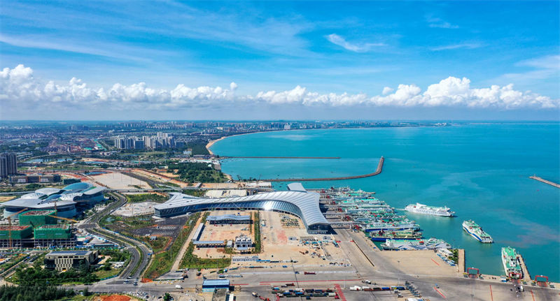 Constru??o do terminal rodoviário de transporte entra na fase final em Haikou