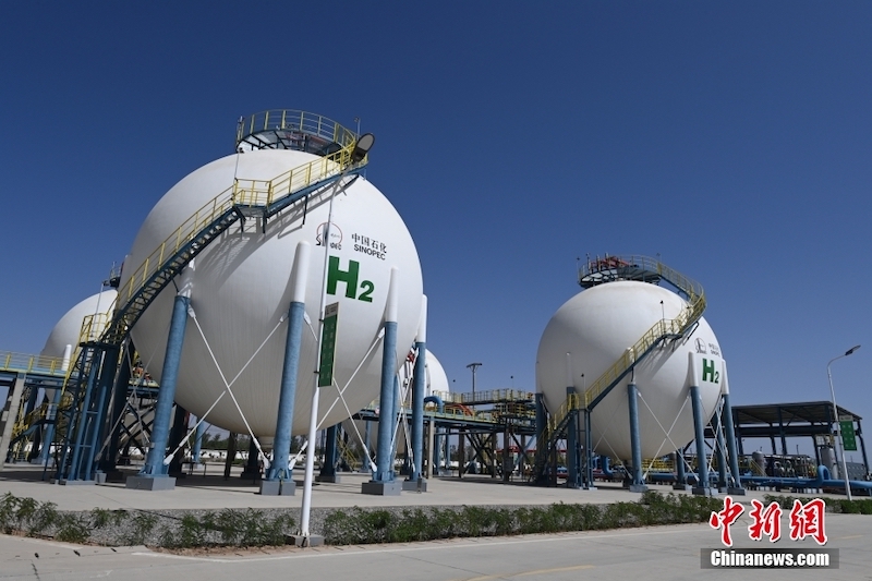 Maior projeto de hidrogênio verde da China colocado em opera??o em Xinjiang
