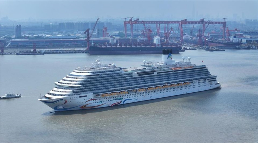 Primeiro grande navio de cruzeiro de produ??o chinesa oficializa data de estreia