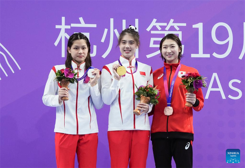 Nadadora campe? olímpica Zhang Yufei conquista 6o ouro em Jogos Asiáticos de Hangzhou
