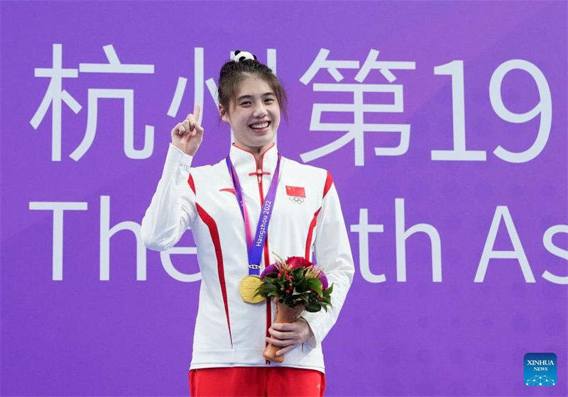 Nadadora campe? olímpica Zhang Yufei conquista 6o ouro em Jogos Asiáticos de Hangzhou