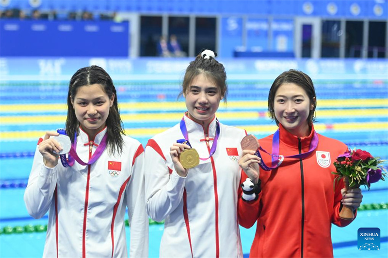 Nadadora campe? olímpica Zhang Yufei conquista 6o ouro em Jogos Asiáticos de Hangzhou