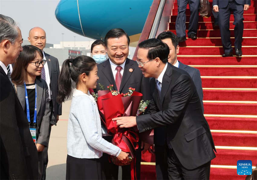 Presidente vietnamita chega a Beijing para 3o Fórum do Cintur?o e Rota para Coopera??o Internacional