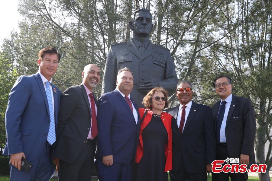 Membros dos Tigres Voadores comemoram 80o aniversário da participa??o da for?a dos EUA na guerra de resistência da China