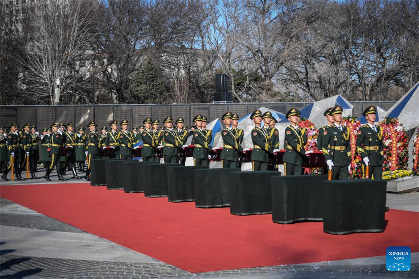 S?o enterrados em Shenyang restos mortais de soldados dos Voluntários do Povo Chinês retornados da República da Coreia