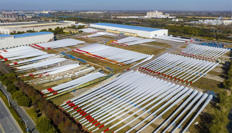 Laminas para turbinas eólicas fabricadas em Yancheng têm boas vendas no exterior