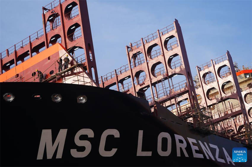 Empresa de constru??o naval em Jiangsu mantém lideran?a da China globalmente