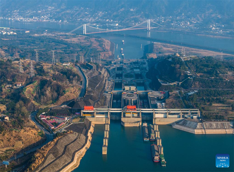 Galeria: movimenta??o de carga via Barragem das Três Gargantas atinge recorde