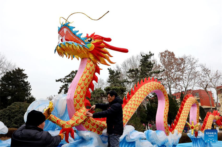 Celebra??es para o próximo Ano Novo Lunar Chinês s?o realizadas em todo o país