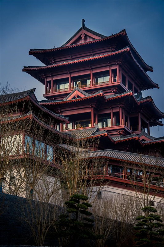 Recinto da Exposi??o Internacional de Horticultura de Chengdu prestes a ser concluído