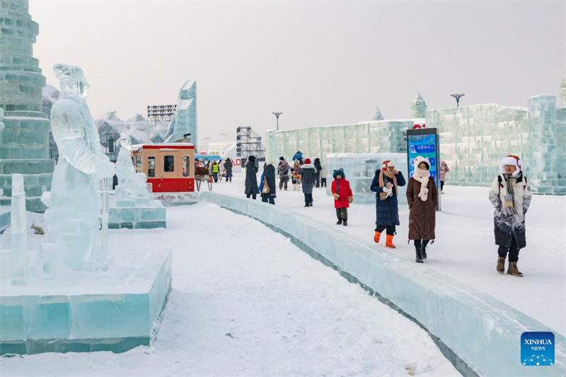 Nova atra??o em Harbin: escultura de gelo dos Soldados de Terracota