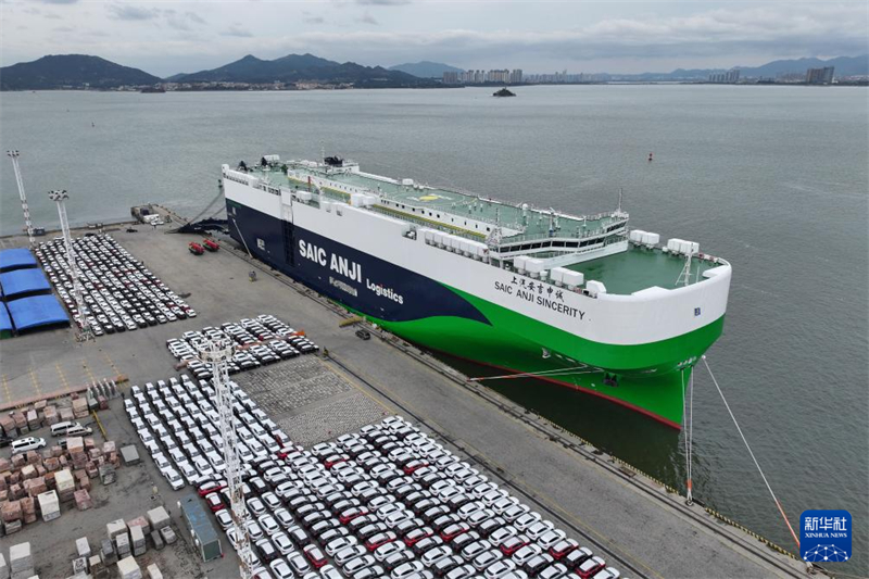 Porto de Xiamen registra maior volume de exporta??o marítima de veículos em envio único