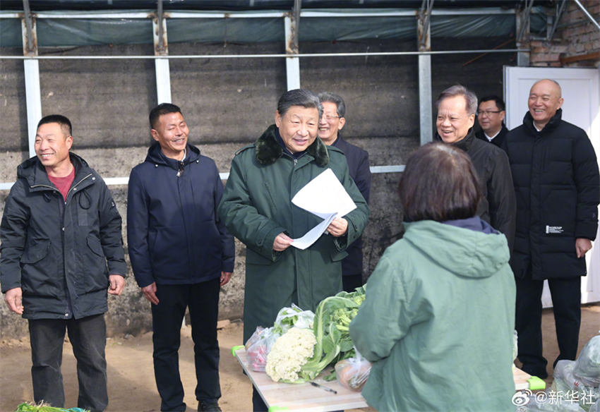 Xi Jinping visita povo em Tianjin antes da Festa da Primavera