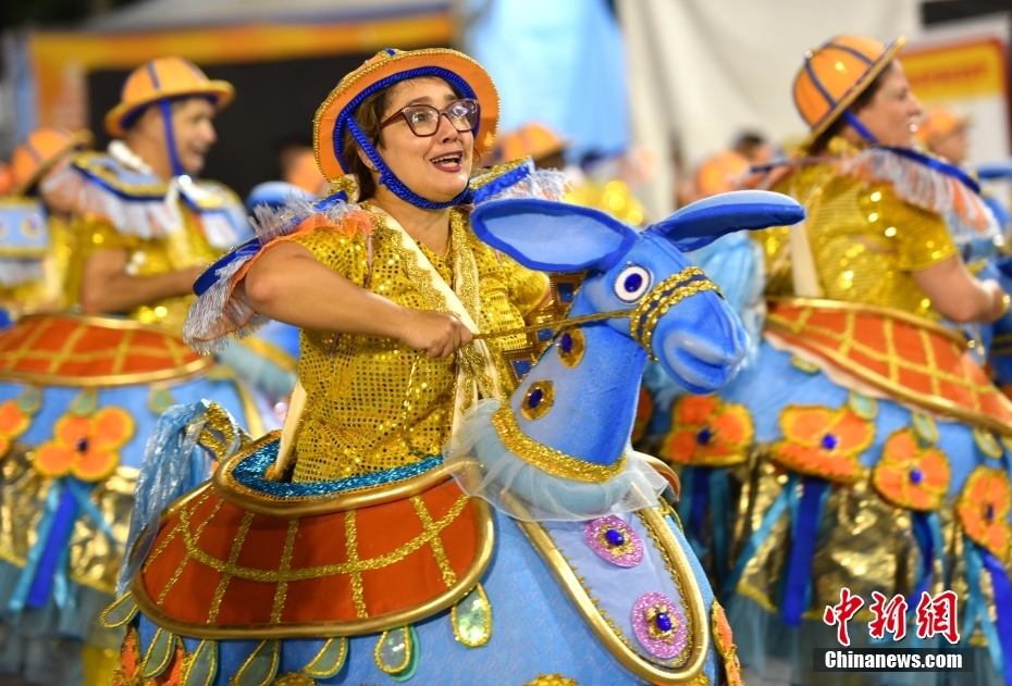 Brasil: escolas de samba campe?s desfilam no Carnaval de S?o Paulo