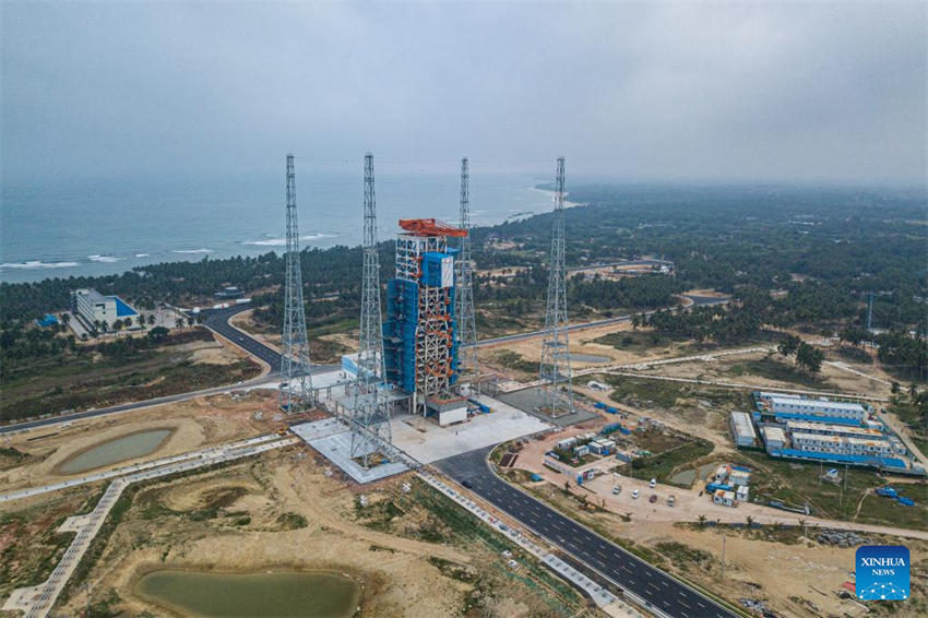 Centro de Lan?amentos Aeroespaciais Comerciais de Hainan está em constru??o