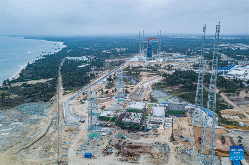 Centro de Lan?amentos Aeroespaciais Comerciais de Hainan está em constru??o