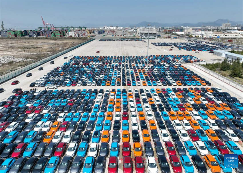 Fujian registra a maior carga única de veículos de exporta??o
