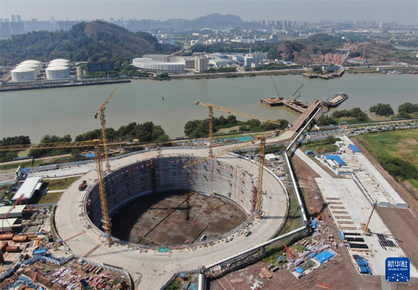 Galeria: constru??o do canal Shiziyang na Grande área da Baía Guangdong-Hong Kong-Macau