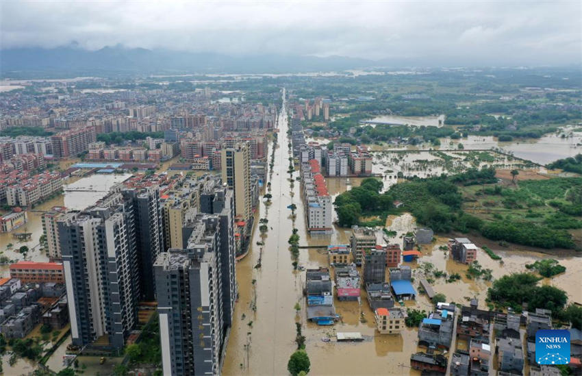 Grandes inunda??es atingem Guangdong, no sul da China