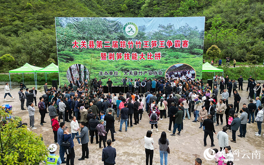 Competi??o de descascamento de brotos de bambu celebra a colheita em Yunnan