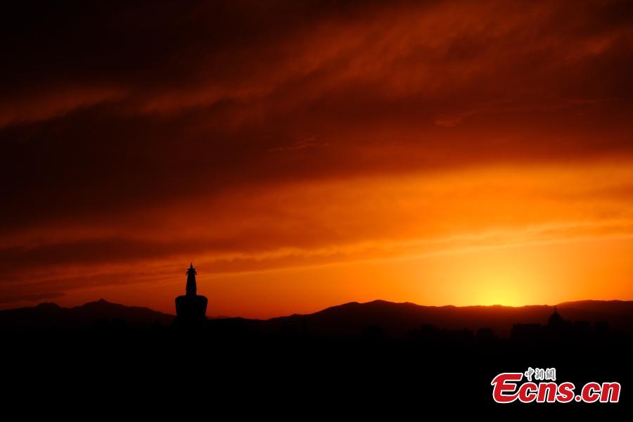 Galeria: belo p?r do sol em Beijing