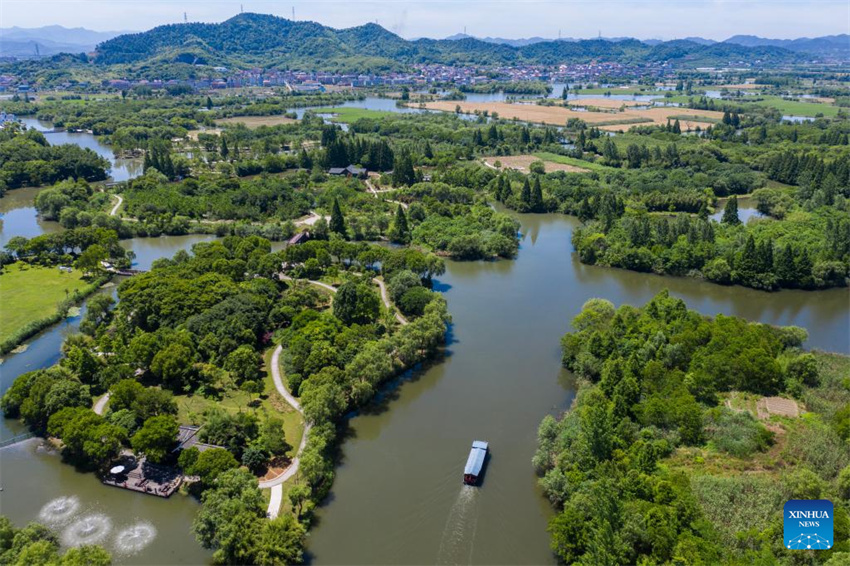 Parque nacional de zonas úmidas de Zhejiang realiza esfor?os para melhorar ambiente ecológico