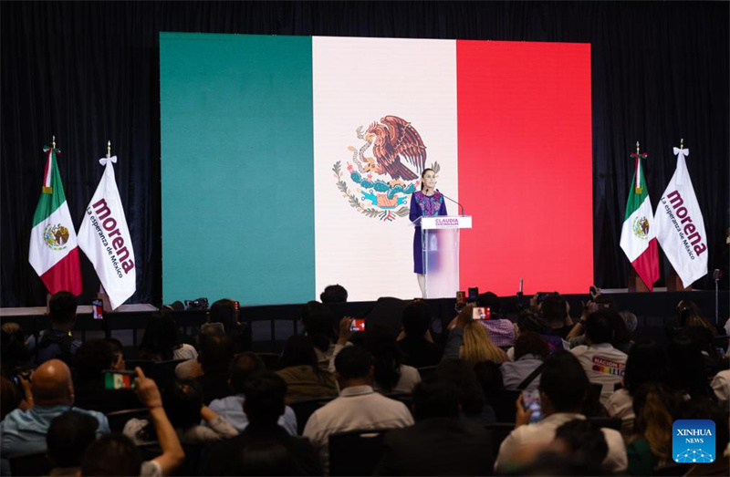Claudia Sheinbaum declara vitória nas elei??es presidenciais do México