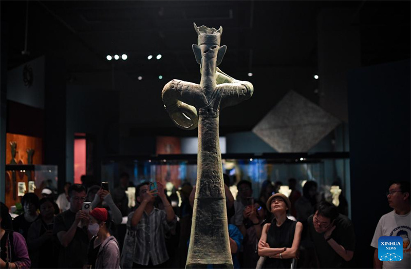Exposi??o sobre a antiga civiliza??o Shu é realizada em Beijing