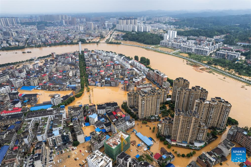 China atualiza resposta de emergência às fortes chuvas e inunda??es em Hunan