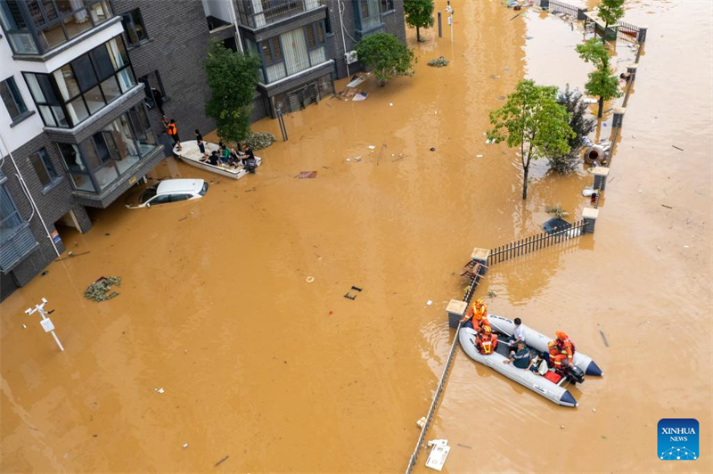 China atualiza resposta de emergência às fortes chuvas e inunda??es em Hunan