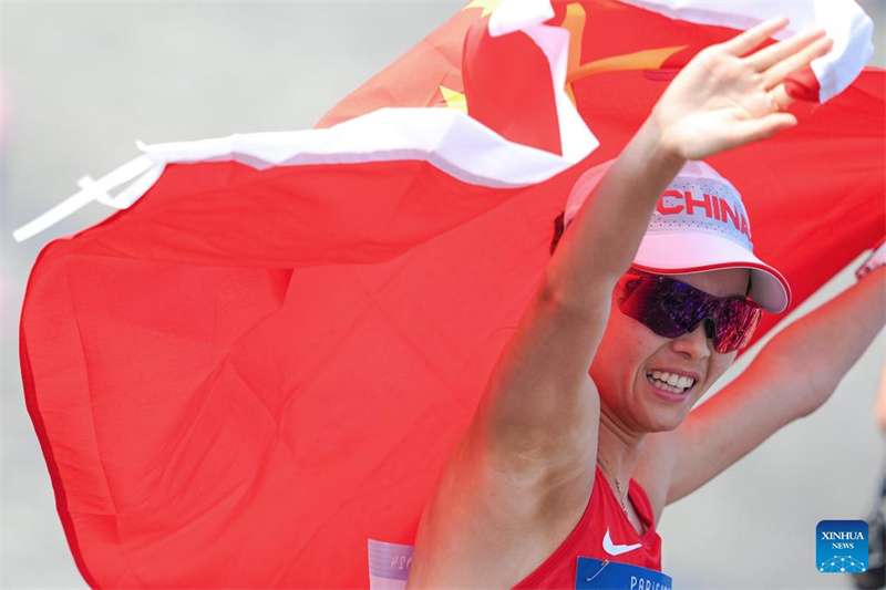 Paris 2024: alteta chinesa Yang Jiayu vence medalha de ouro na corrida de 20 km