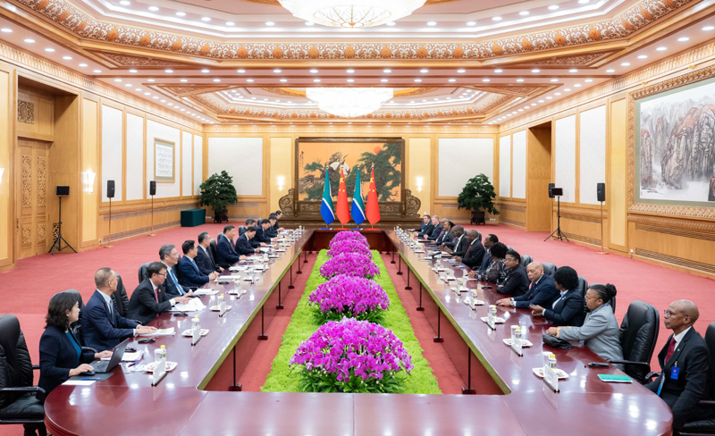 FOCAC: Xi Jinping e Ramaphosa anunciam eleva??o dos la?os China-áfrica do Sul