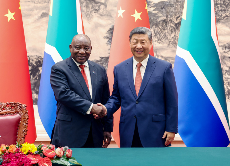 FOCAC: Xi Jinping e Ramaphosa anunciam eleva??o dos la?os China-áfrica do Sul