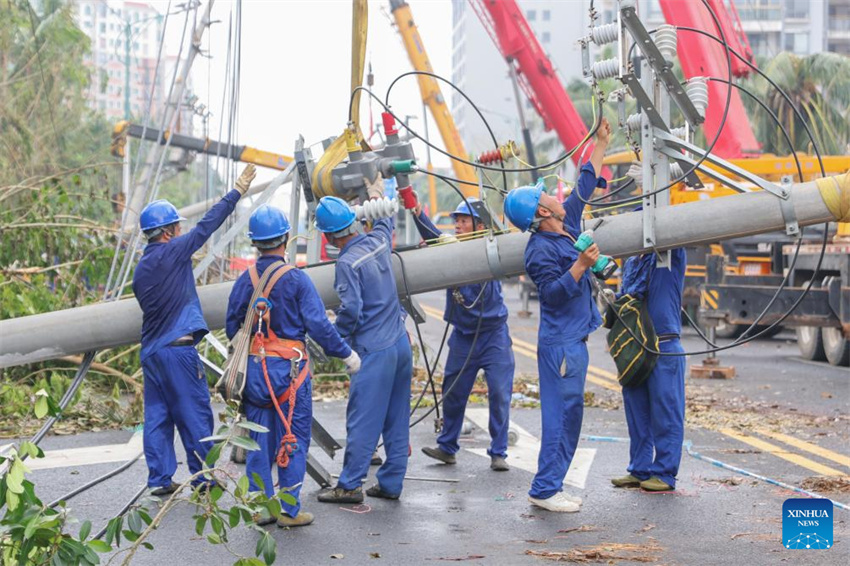 Hainan: restaura??o de energia em andamento após supertuf?o Yagi