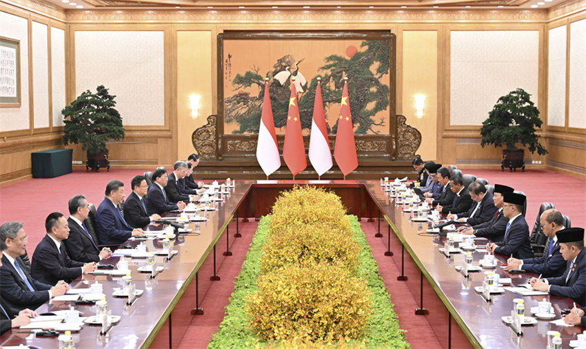 Presidentes chinês e indonésio prometem esfor?os conjuntos para construir comunidade com futuro compartilhado