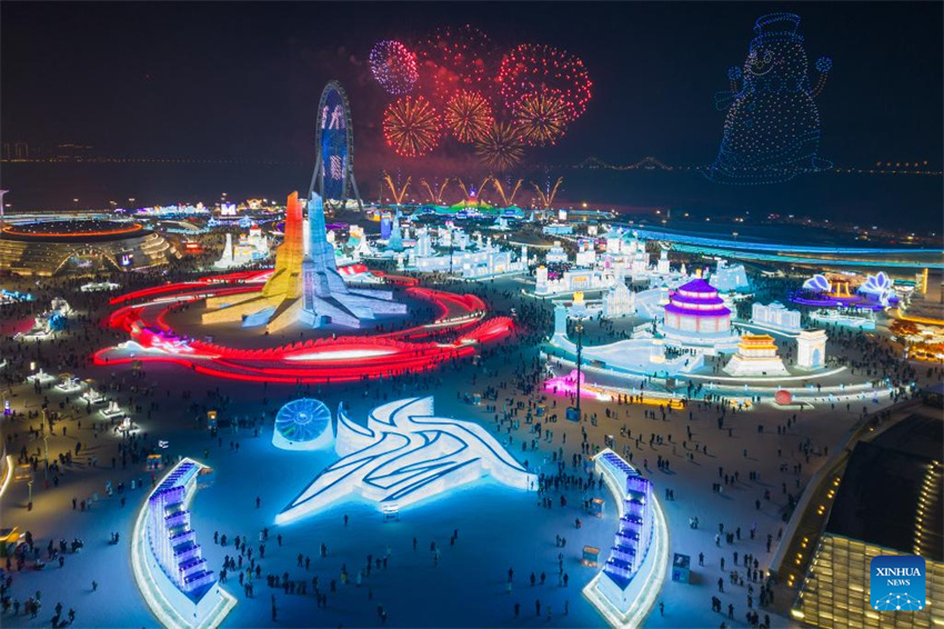 41o Festival Internacional de Gelo e Neve é inaugurado em Harbin