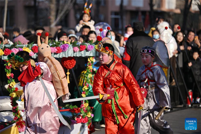 Cerim?nia dedicada a deusa Mazu realizada em Tianjin, norte da China