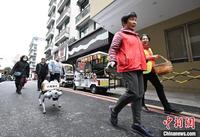 Hangzhou: c?o robótico inicia servi?o comunitário