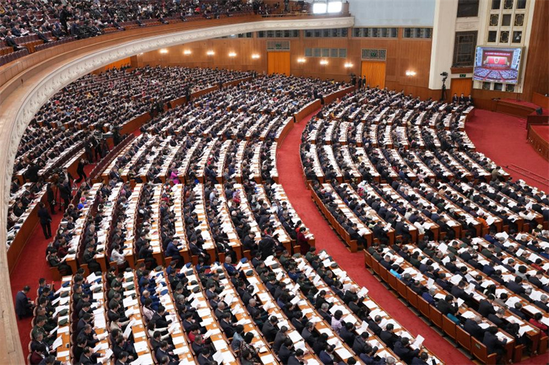Legislatura nacional da China realiza 2a reuni?o plenária da sess?o anual