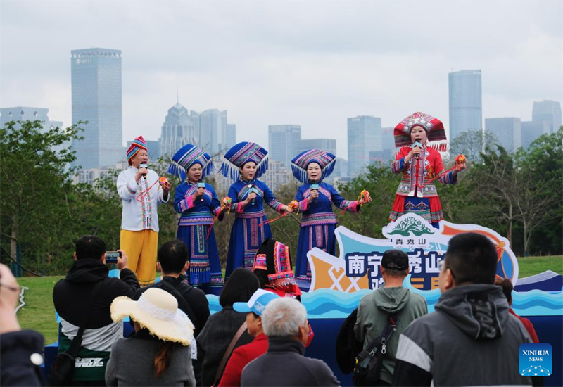 Diversas atividades culturais celebram Festival Sanyuesan em Guangxi, sul da China