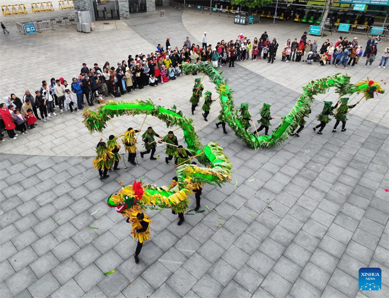 Diversas atividades culturais celebram Festival Sanyuesan em Guangxi, sul da China
