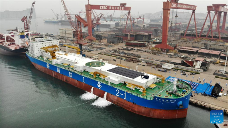 Embarca??o inteligente para aquicultura em alto mar comissionada em Qingdao