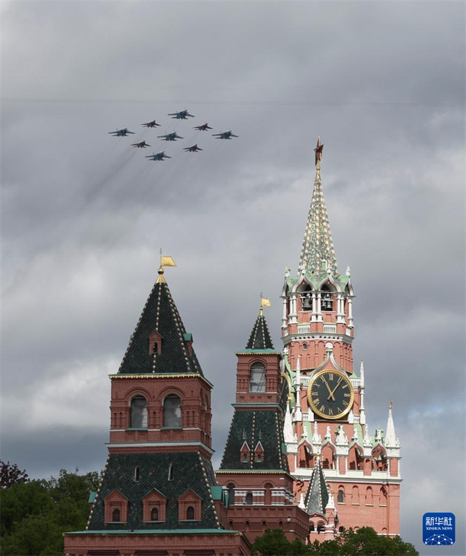 Ensaio do desfile militar em comemora??o ao 80o aniversário da vitória na Grande Guerra Patriótica é realizado em Moscou