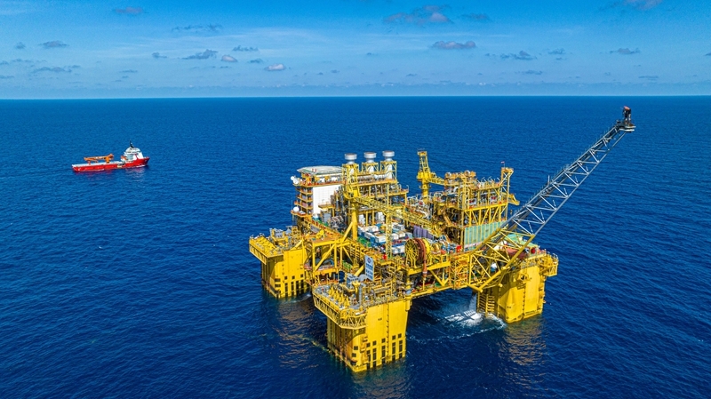Maior campo de gás offshore da China no Mar da China Meridional está em plena opera??o