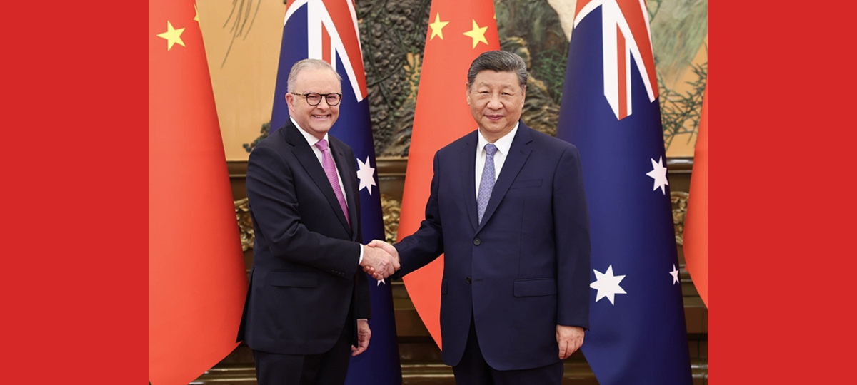 Xi Jinping reúne-se com o primeiro-ministro australiano em Beijing
