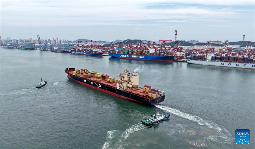 Porto de Qingdao expande comércio com países da OCS por meio de 42 rotas de navega??o