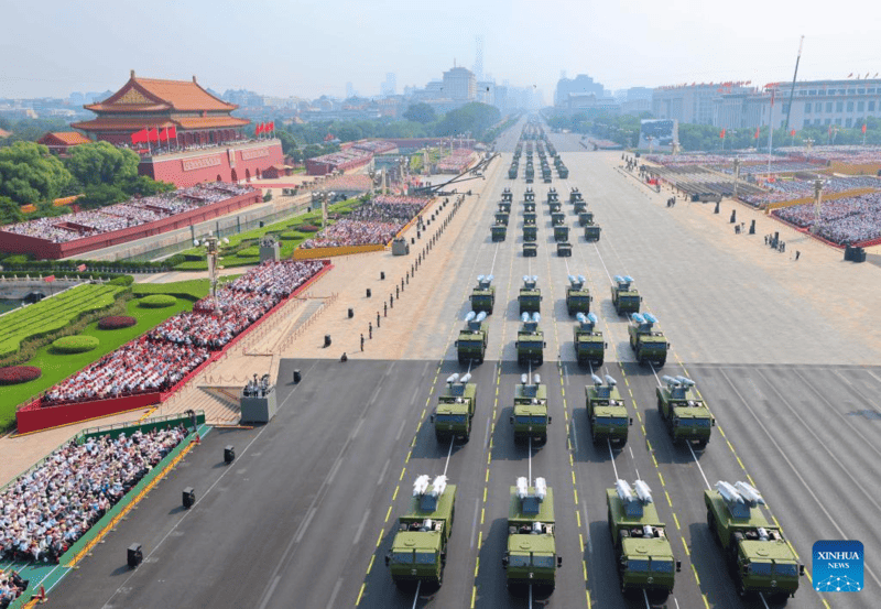 China realiza massivo desfile para marcar 80o aniversário da vitória da Segunda Guerra Mundial