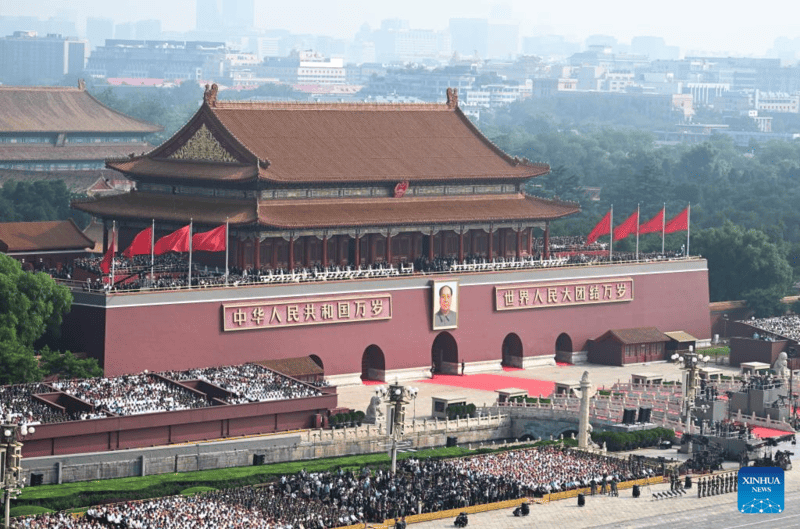 China realiza massivo desfile para marcar 80o aniversário da vitória da Segunda Guerra Mundial