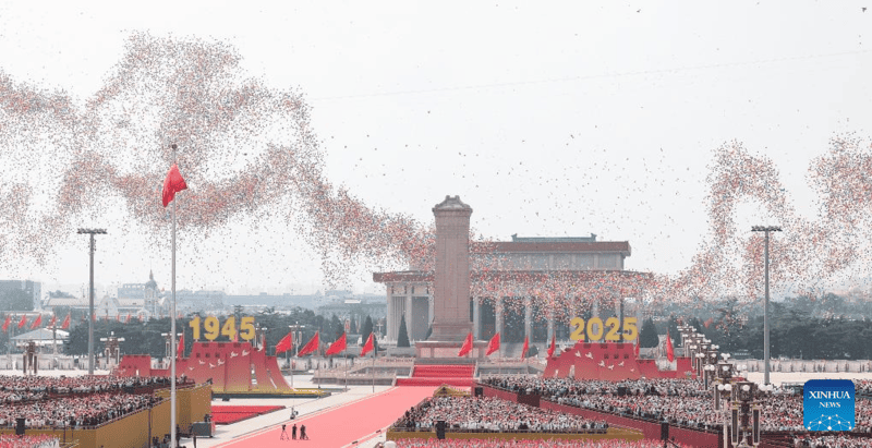China realiza massivo desfile para marcar 80o aniversário da vitória da Segunda Guerra Mundial